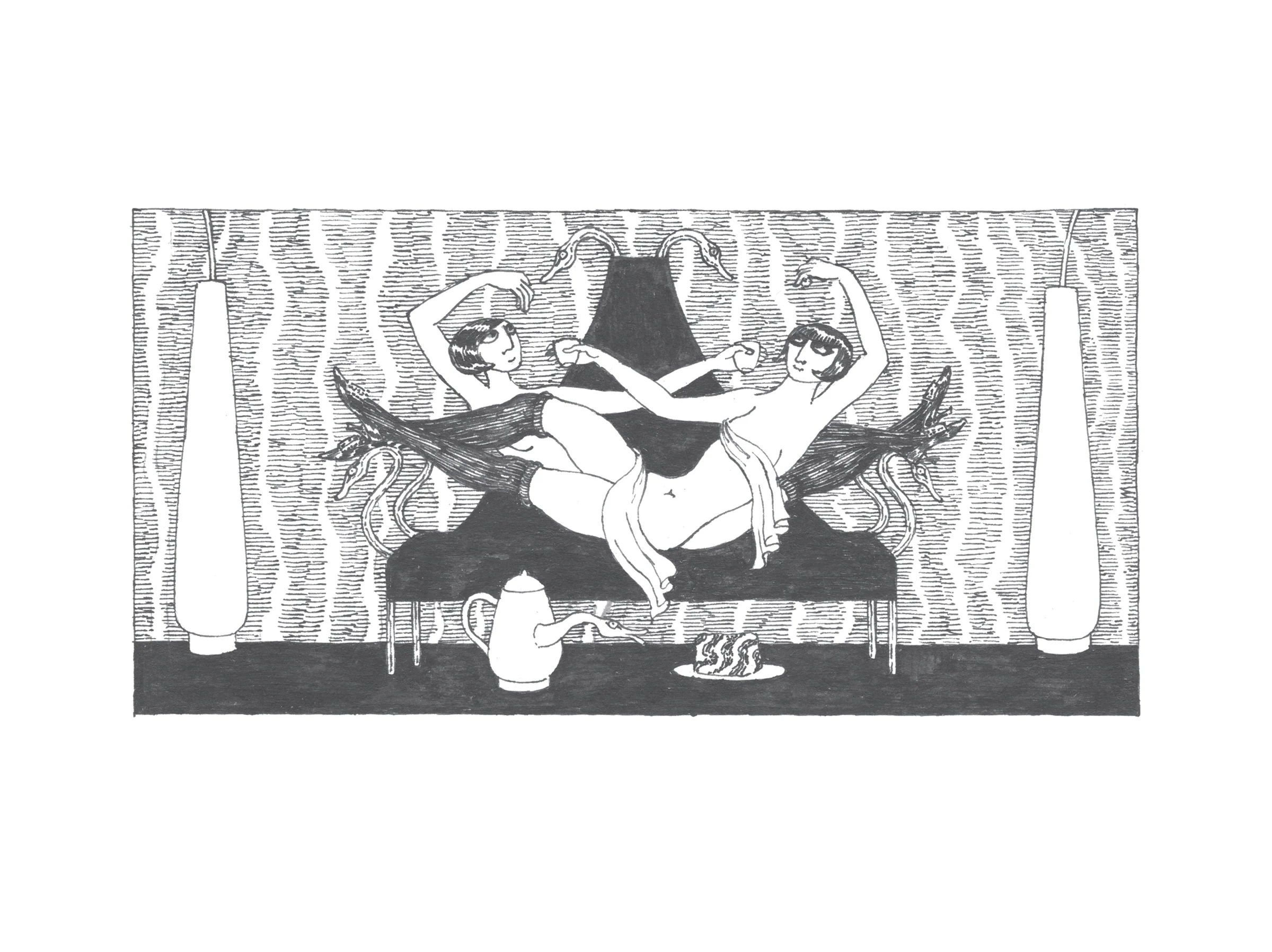 Edward Gorey: The Fraught Settee Slipcase Boxed Notecards - Image 3