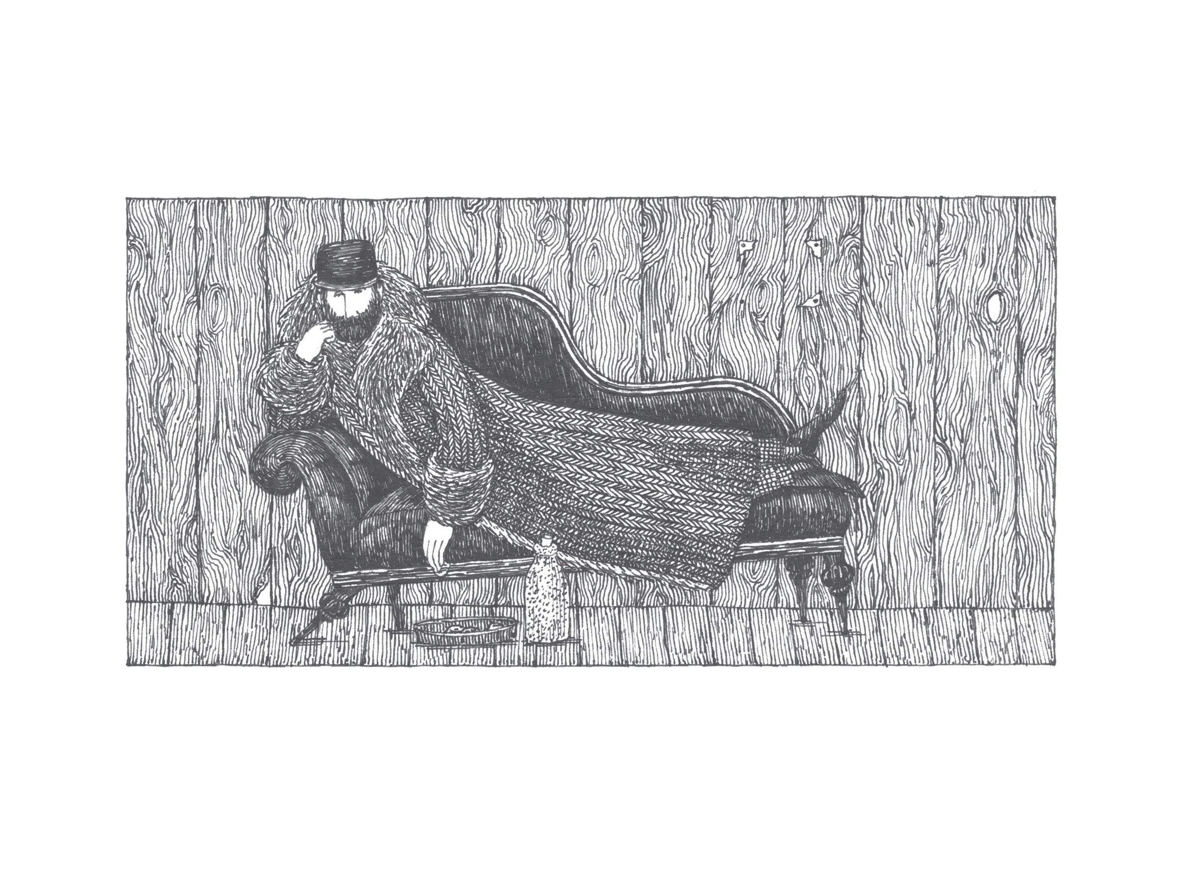 Edward Gorey: The Fraught Settee Slipcase Boxed Notecards - Image 4